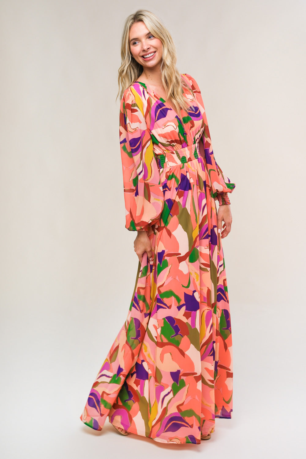 OVER AND OVER WOVEN MAXI DRESS Flying Tomato